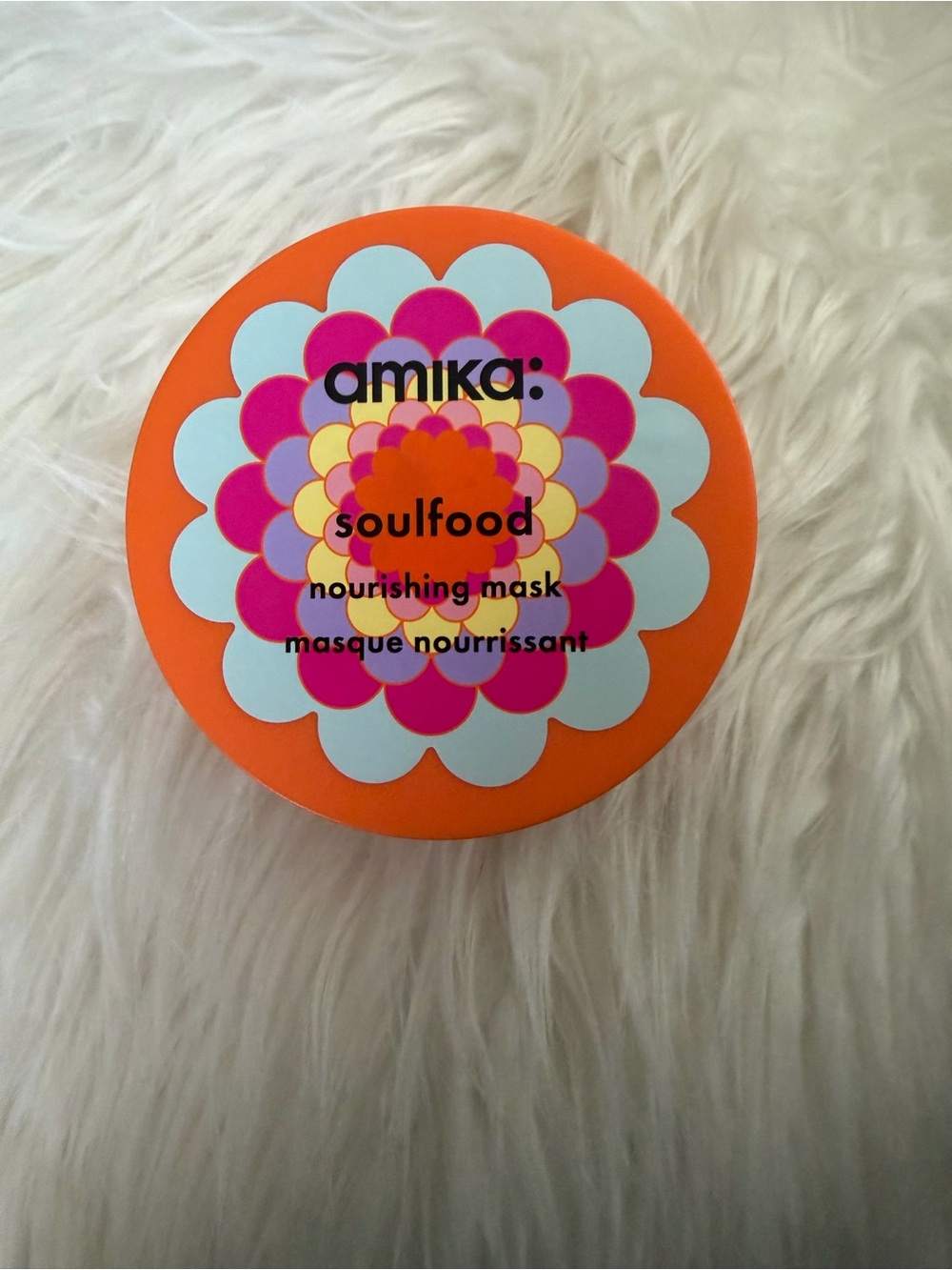 amika Soulfood Nourishing Mask — Orange, Pink, White